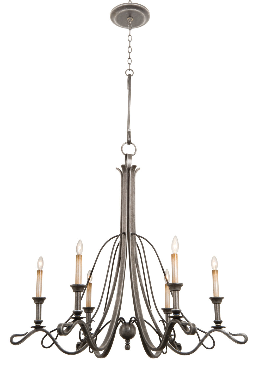 Kalco Keller 5106VI Chandelier Light - Vintage Iron