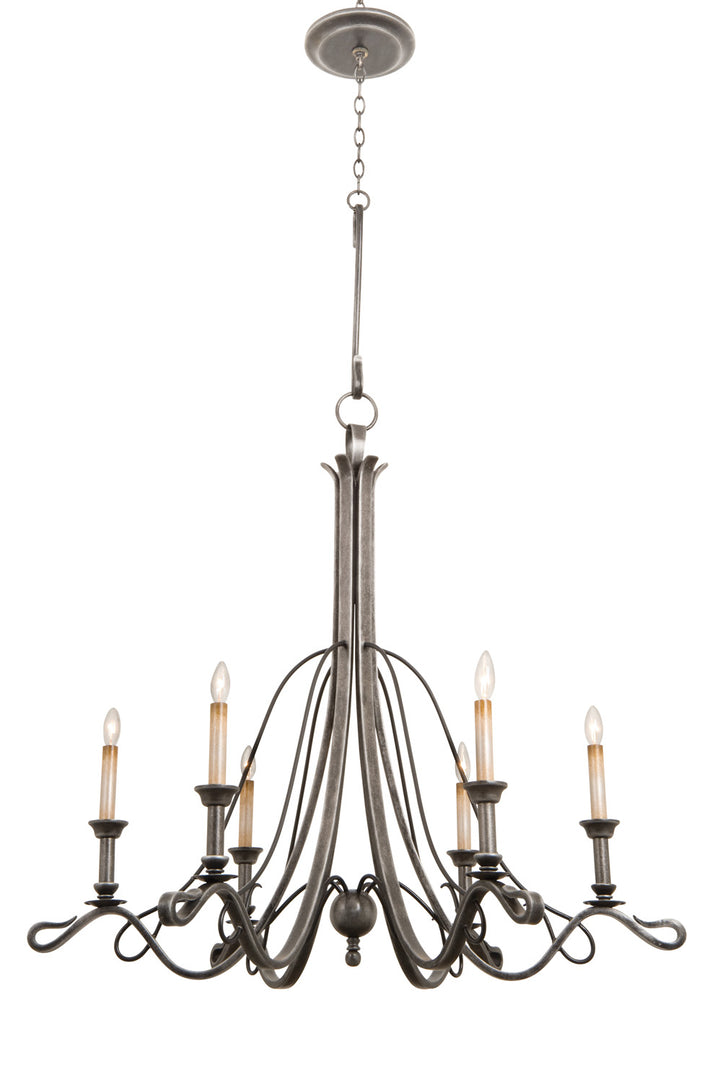 Kalco Keller 5106VI Chandelier Light - Vintage Iron
