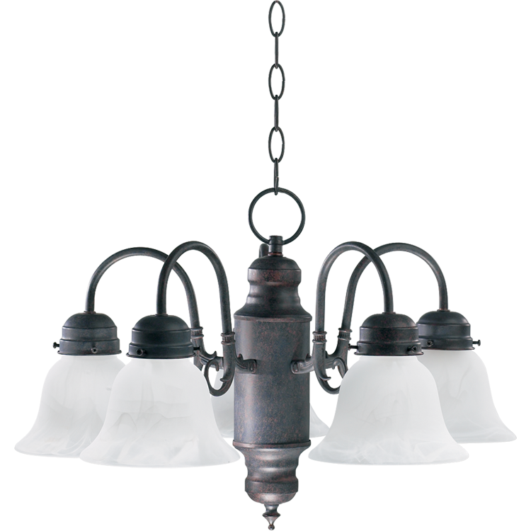 Quorum 6429 Nooks 6429-5-44 Chandelier Light - Toasted Sienna