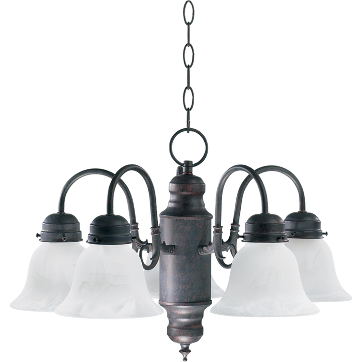 Quorum 6429 Nooks 6429-5-44 Chandelier Light - Toasted Sienna