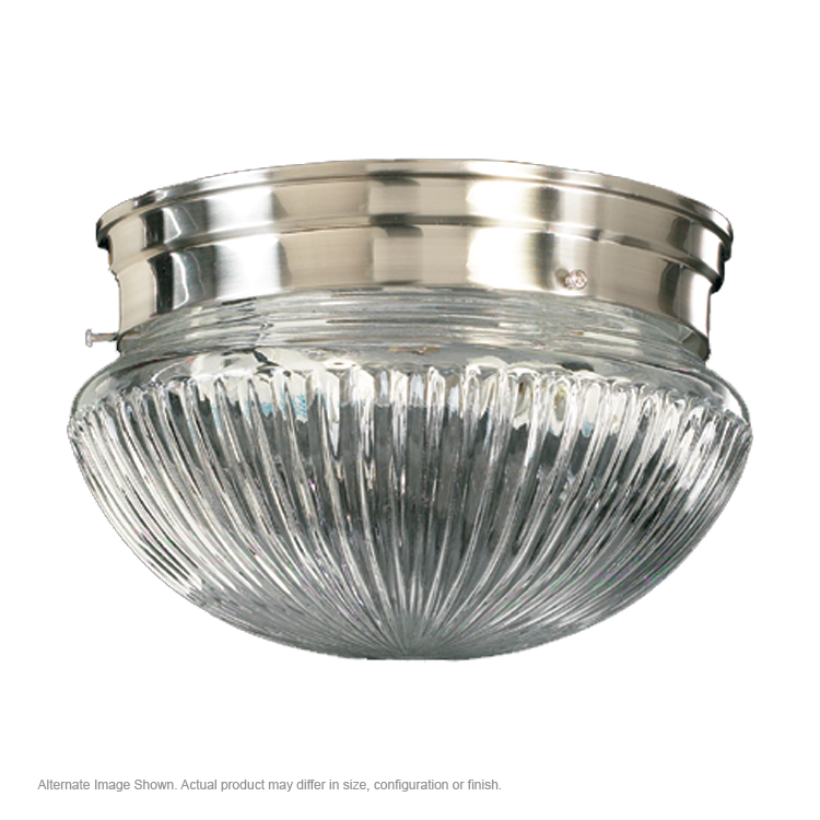 Quorum 3012 Ribbed Mushrooms 3012-6-65 Ceiling Light - Satin Nickel