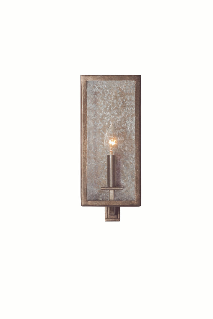 Kalco Camilla 506021RSL Wall Sconce Light - Rustic Silver Leaf