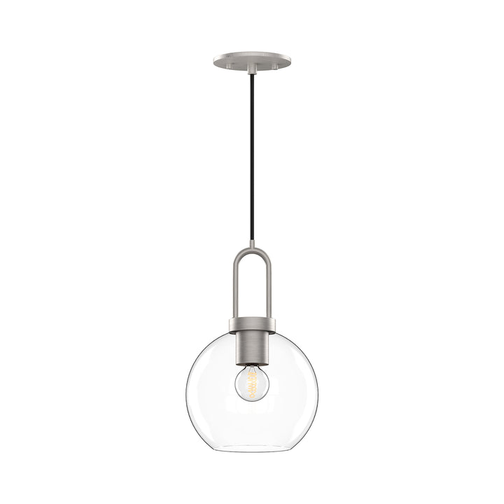 Alora Mood soji PD601608BNCL Pendant Light - Brushed Nickel/Clear Glass