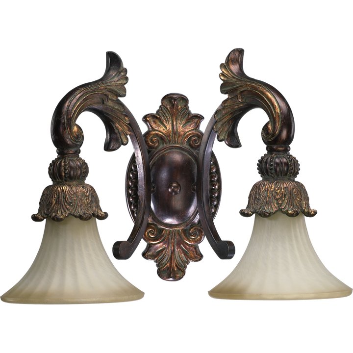 Quorum Madeleine 5230-2-88 Bath Vanity Light 19 in. wide - Corsican Gold