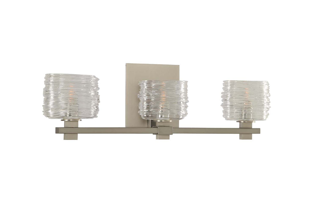 Kalco Clearwater 312133SN Bath Vanity Light 21 in. wide - Satin Nickel