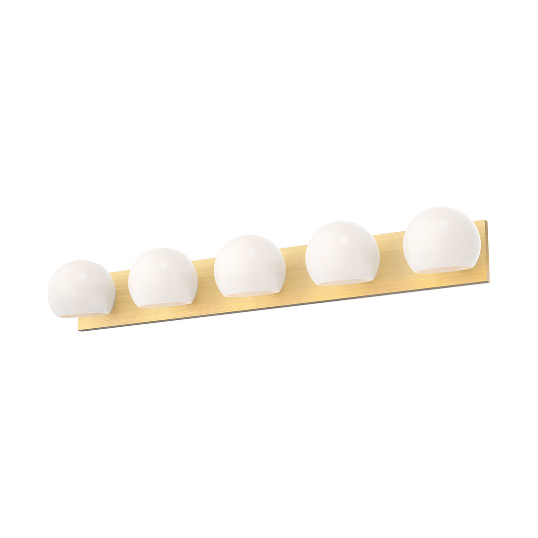 Alora Mood willow VL548540BGOP Bath Vanity Light 11 in. wide - Brushed Gold/Opal Matte Glass