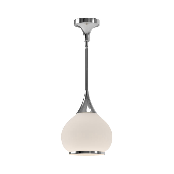 Alora Mood hazel PD524110CHOP Pendant Light - Chrome/Opal Matte Glass