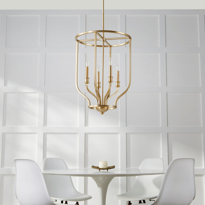 Quorum Richmond 6711-4-80 Pendant Light - Aged Brass