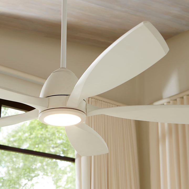 Quorum Holt 66565-8 Ceiling Fan 56 in. - Studio White