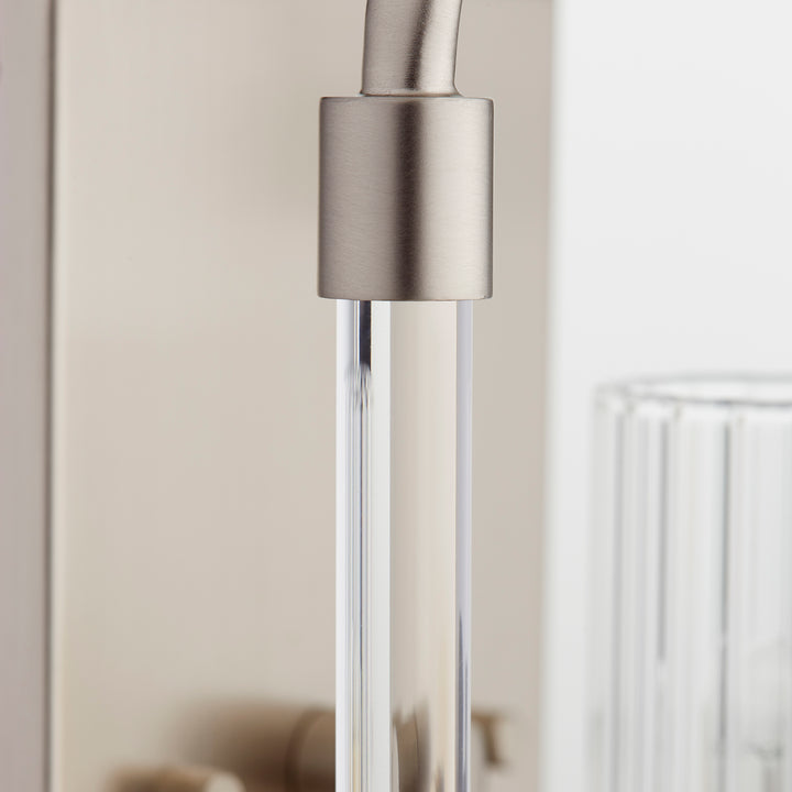 Quorum Citadel 5163-1-65 Wall Sconce Light - Satin Nickel