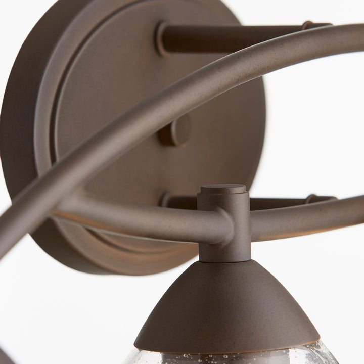 Quorum Barkley 5069-4-286 Bath Vanity Light 29 in. wide - Oiled Bronze W/ Clear/Seeded