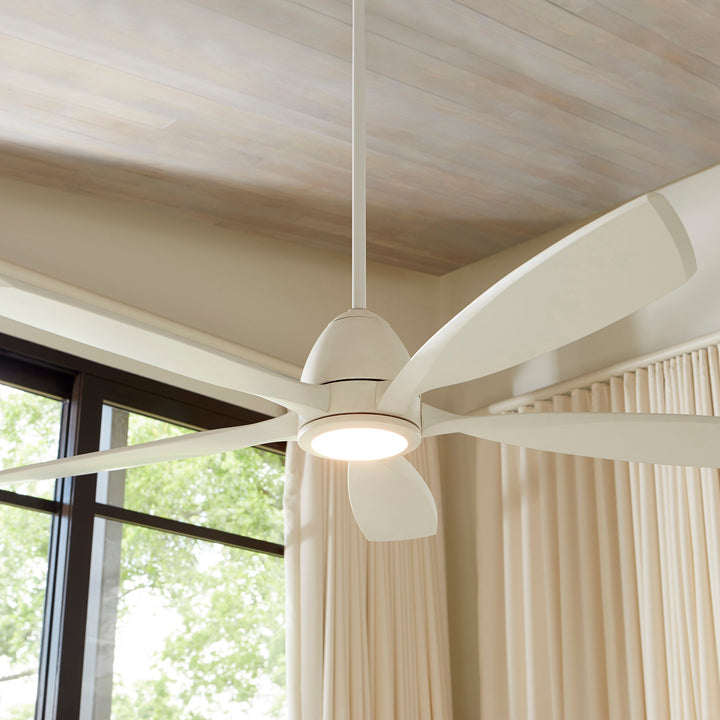 Quorum Holt 66565-8 Ceiling Fan 56 in. - Studio White