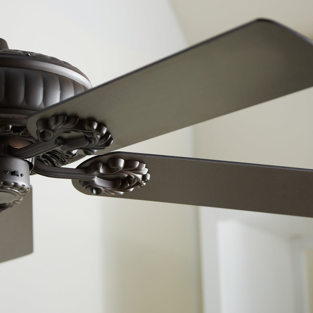 Quorum Empress 35525-86 Ceiling Fan 52 in. - Oiled Bronze, Oiled Bronze/Walnut