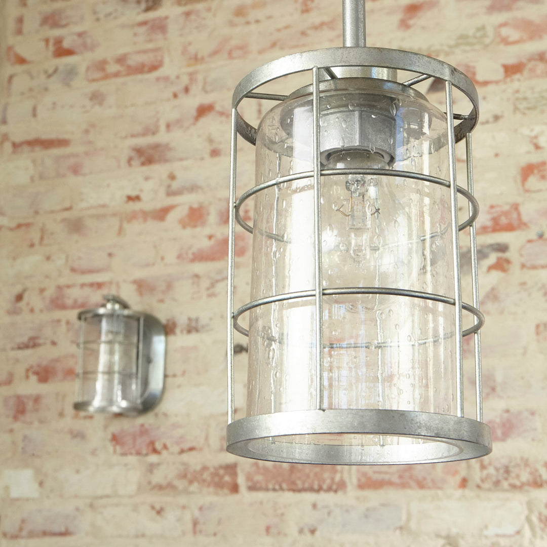 Quorum Ellis 5464-1-7 Wall Sconce Light - Tumbled Steel