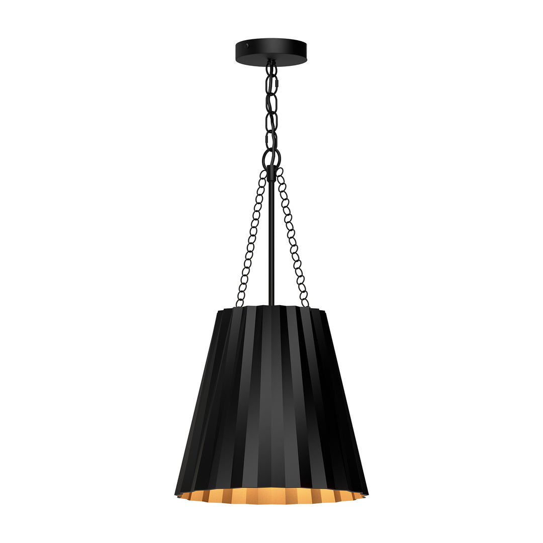 Alora Mood plisse PD528012MB Pendant Light - Matte Black