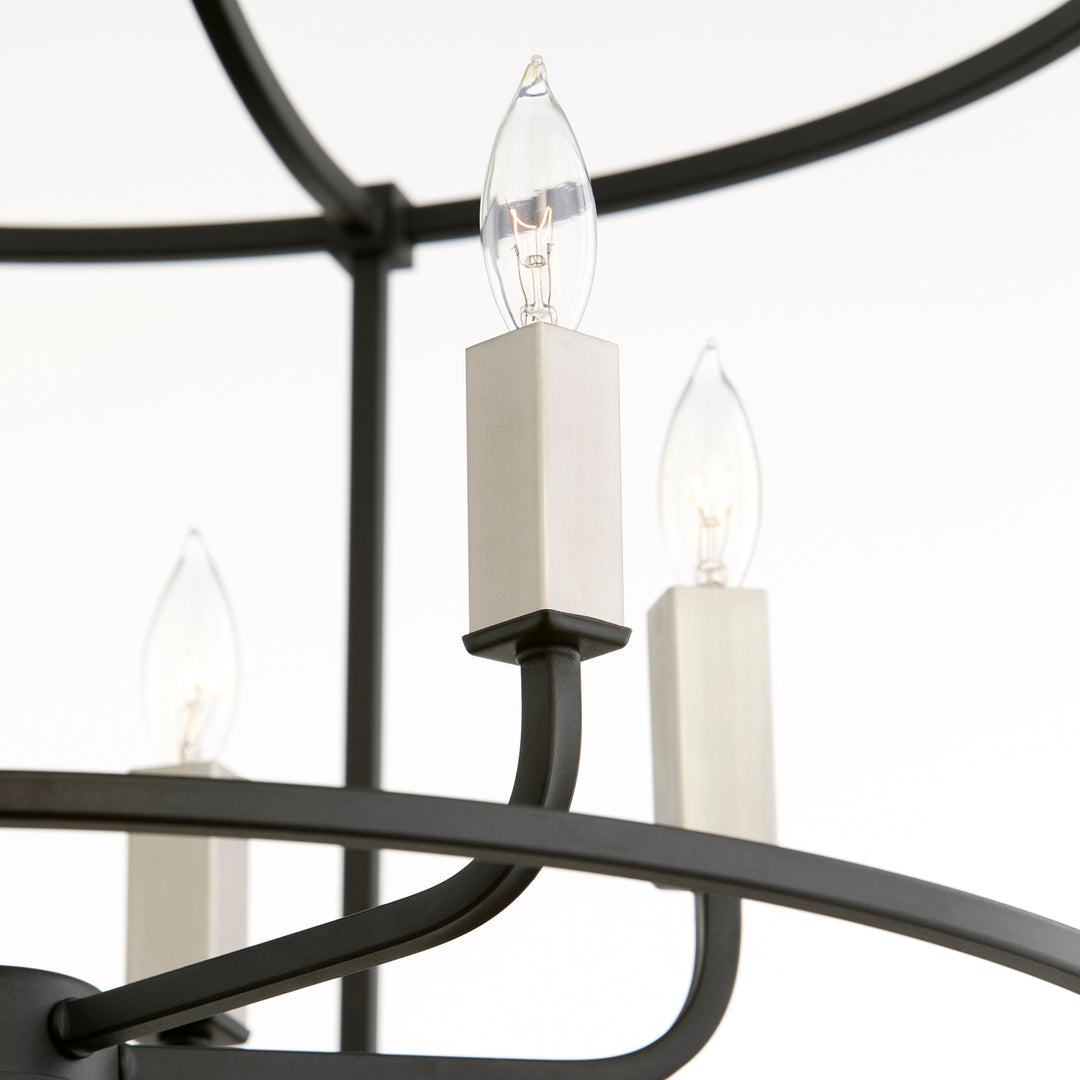 Quorum Olympus 646-6-69 Chandelier Light - Textured Black