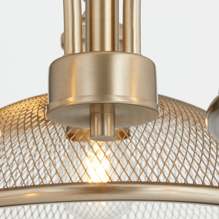 Quorum Omni 6312-3-80 Chandelier Light - Aged Brass