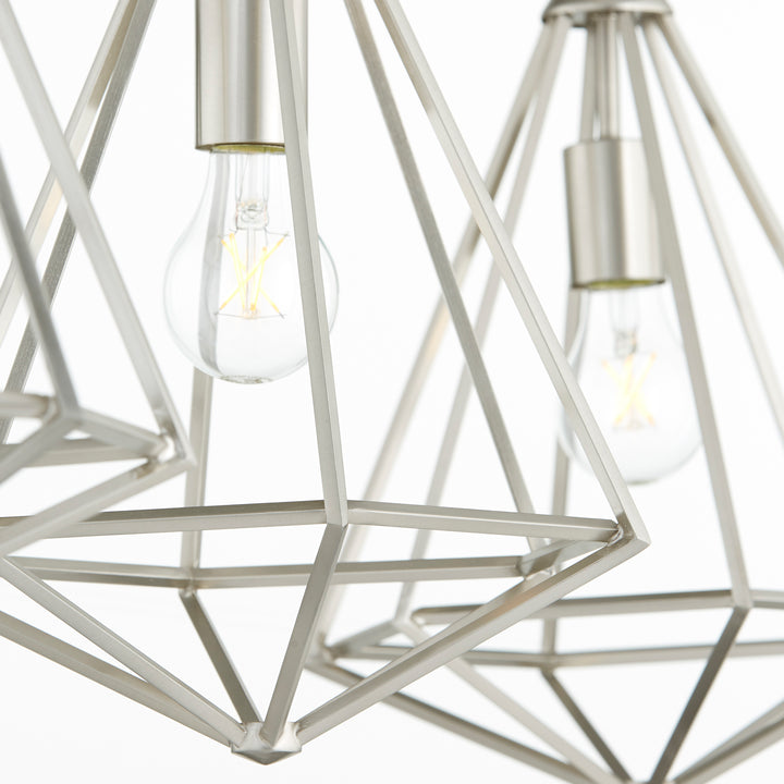 Quorum Bennett 6311-3-65 Pendant Light - Satin Nickel