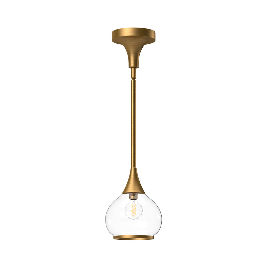 Alora Mood hazel PD524006AGCL Pendant Light - Aged Gold/Clear Glass