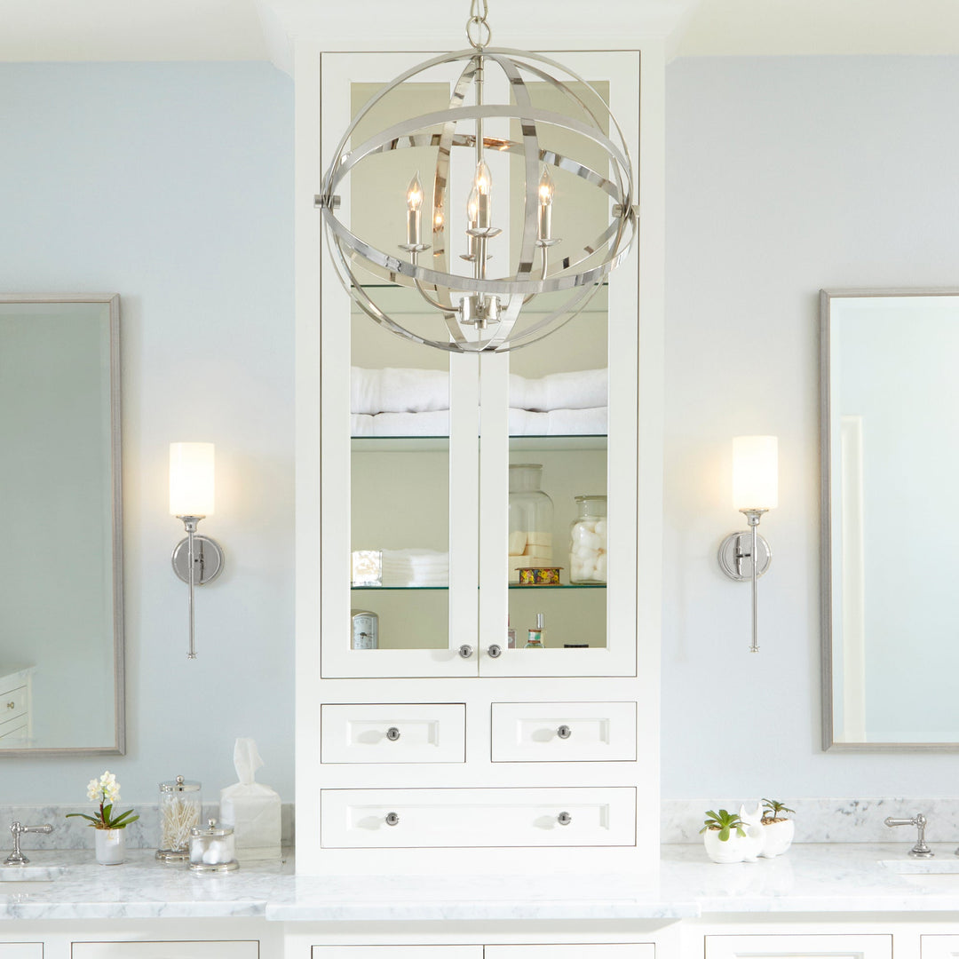 Quorum Celeste 6009-4-62 Chandelier Light - Polished Nickel
