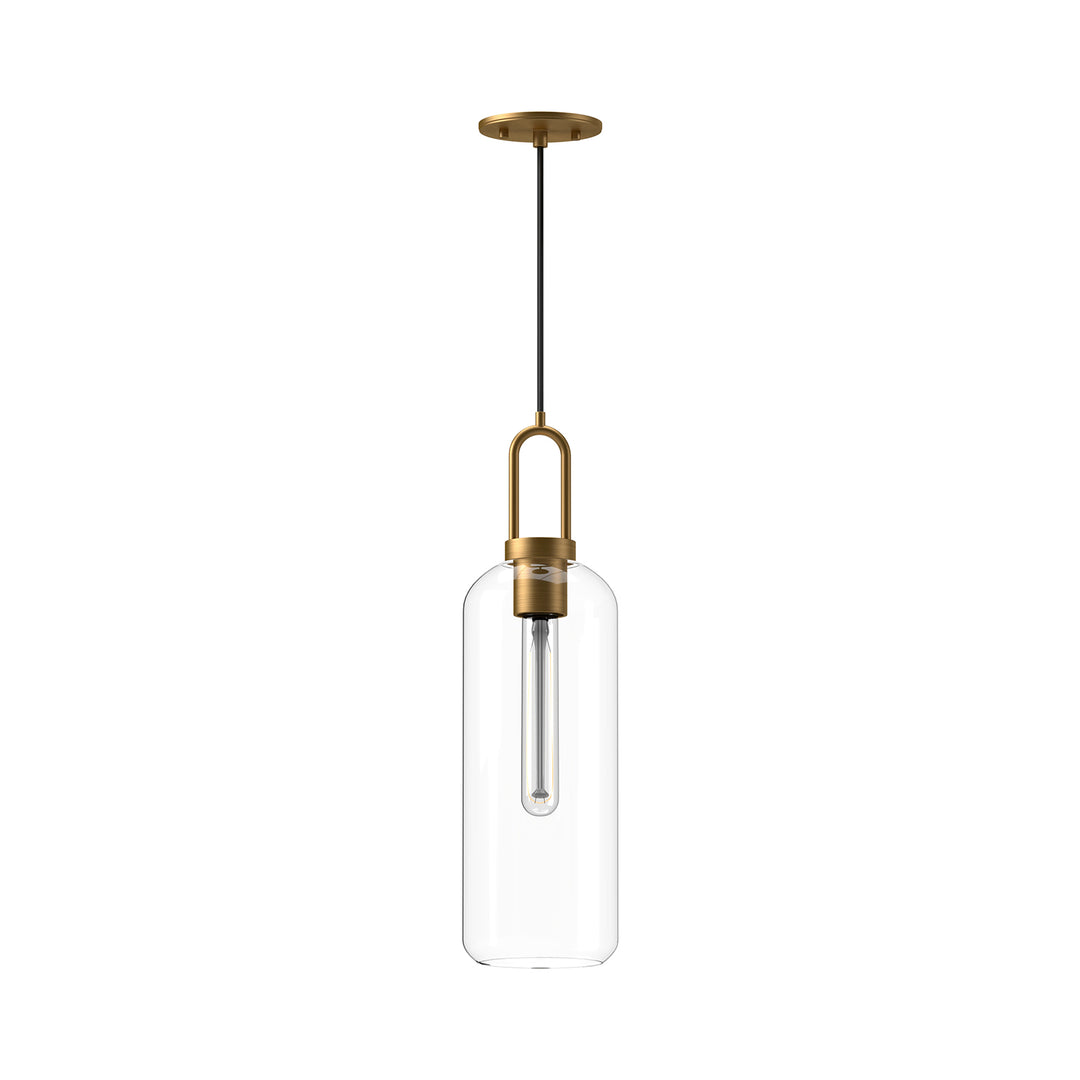 Alora Mood soji PD401606AGCL Pendant Light - Aged Gold/Clear Glass