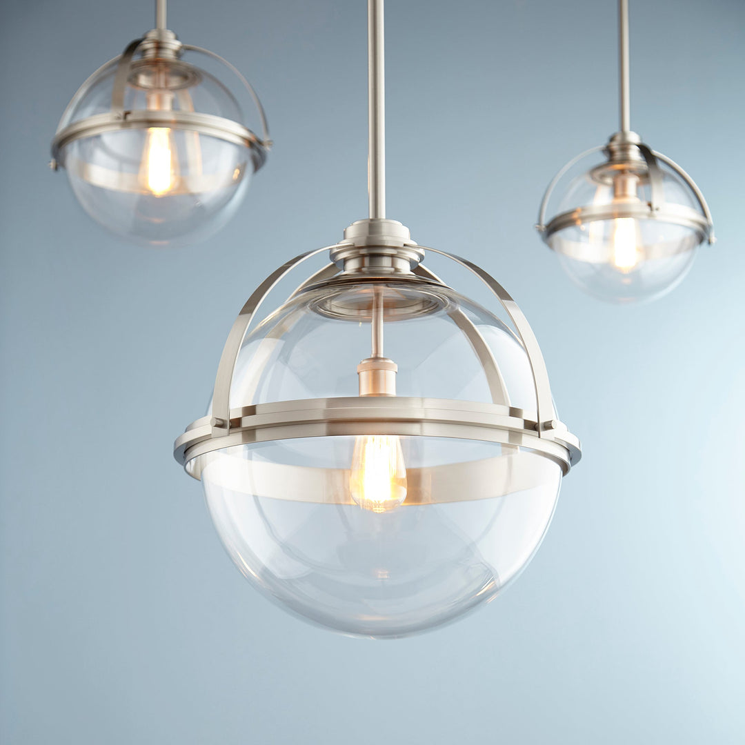 Quorum Meridian Globe Pendants 88-20-65 Pendant Light - Satin Nickel