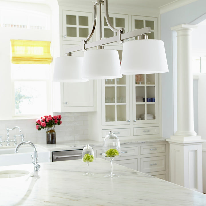 Quorum Lancaster 6507-3-65 Pendant Light - Satin Nickel