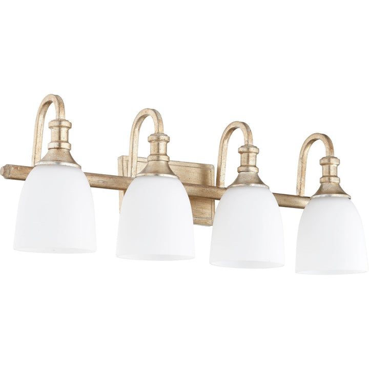Quorum Richmond 5011-4-60 Bath Vanity Light 28 in. wide - Aged Silver Leaf