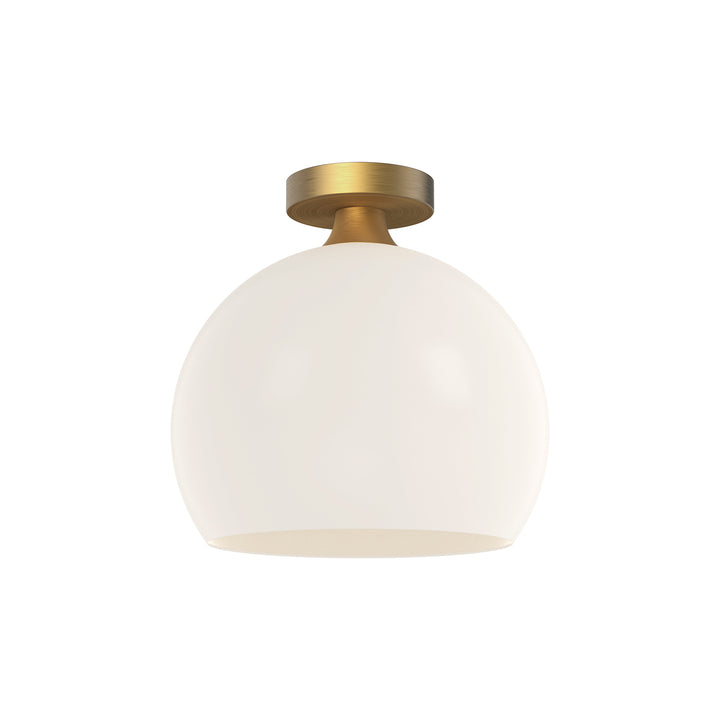 Alora Mood castilla FM506312AGOP Ceiling Light - Aged Gold/Opal Matte Glass
