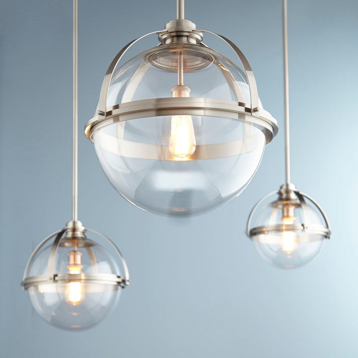 Quorum Meridian Globe Pendants 88-20-65 Pendant Light - Satin Nickel