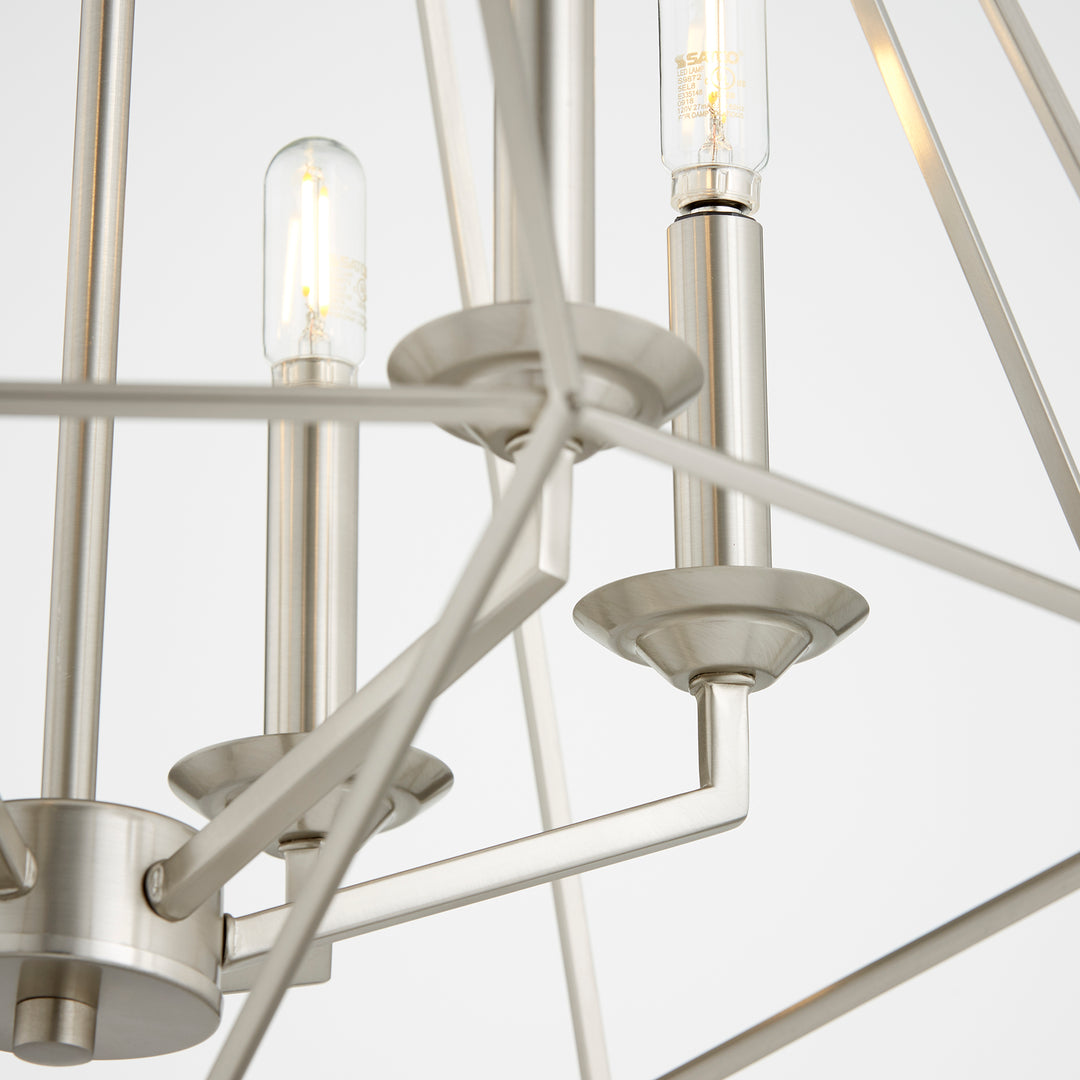 Quorum Bennett 8311-6-65 Pendant Light - Satin Nickel
