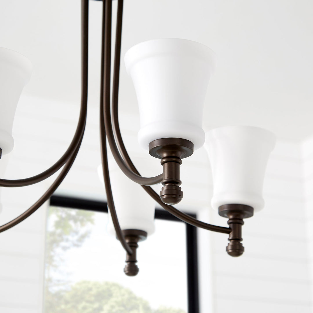 Quorum Rossington 6122-5-86 Chandelier Light - Oiled Bronze