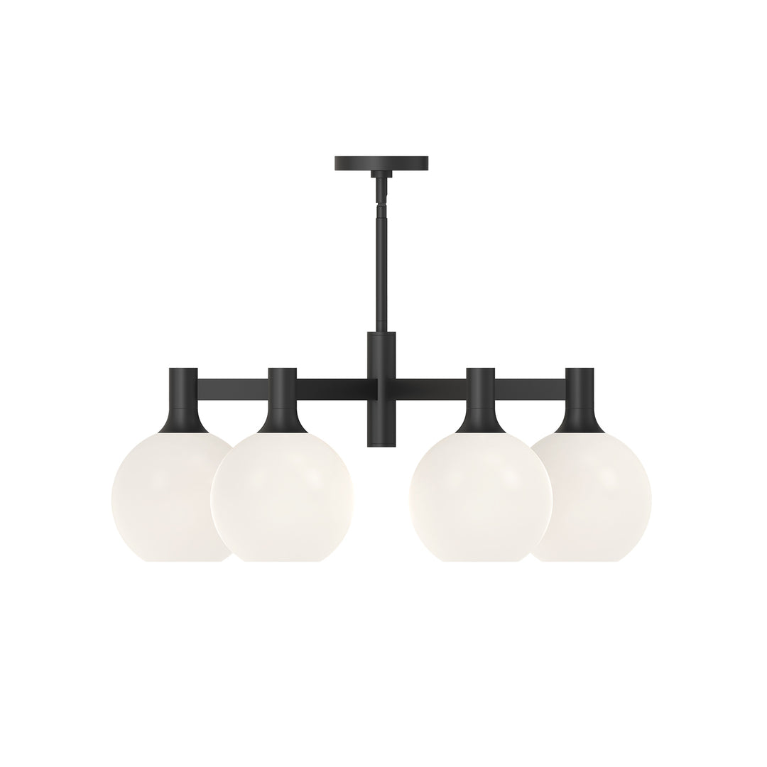 Alora Mood castilla CH506230MBOP Chandelier Light - Matte Black/Opal Matte Glass