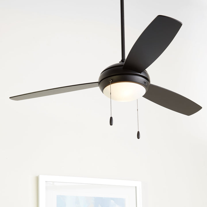 Quorum Expo 20523-59 Ceiling Fan - Matte Black, Matte Black/Weathered Gray