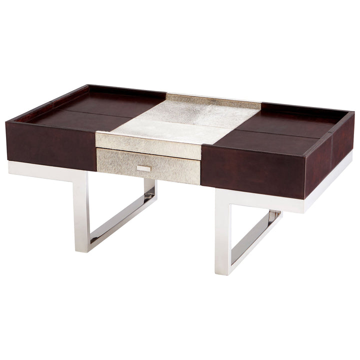 Cyan 09754 Tables - Stainless Steel And Brown