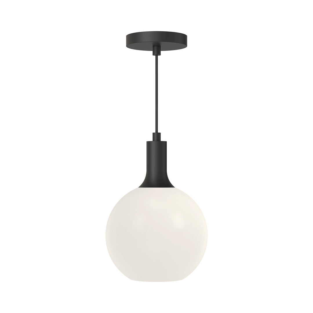 Alora Mood castilla PD506108MBOP Pendant Light - Matte Black/Opal Matte Glass