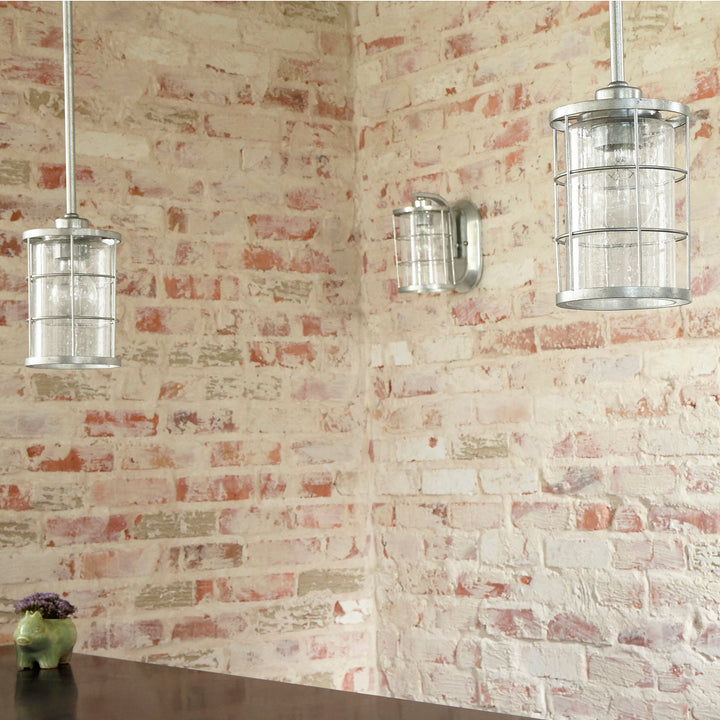 Quorum Ellis 5464-1-7 Wall Sconce Light - Tumbled Steel