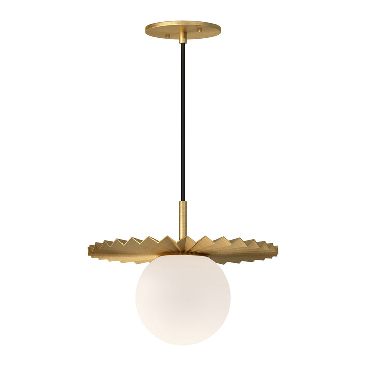 Alora Mood plume PD501212BGOP Pendant Light - Brushed Gold/Opal Matte Glass