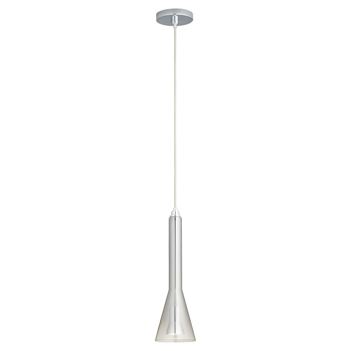 Oxygen Liberty 3-652-1314 Pendant Light - Polished Chrome W/ Smoke Ombre