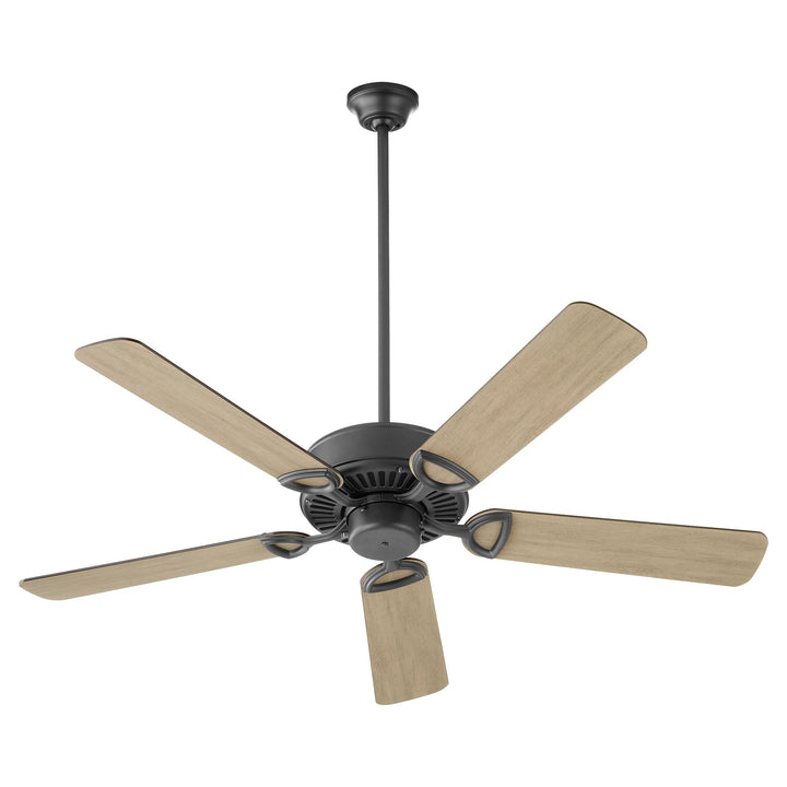 Quorum Estate 43525-5942 Ceiling Fan 52 in. - Matte Black, Matte Black/Weathered Gray