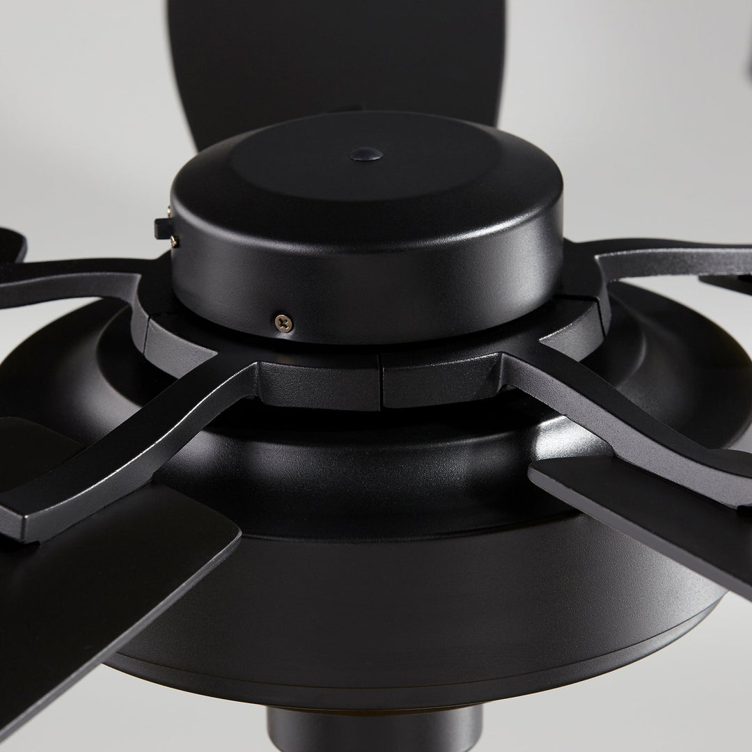 Quorum SOHO 64525-69 Ceiling Fan 52 in. - Textured Black, Matte Black/Weathered Oak