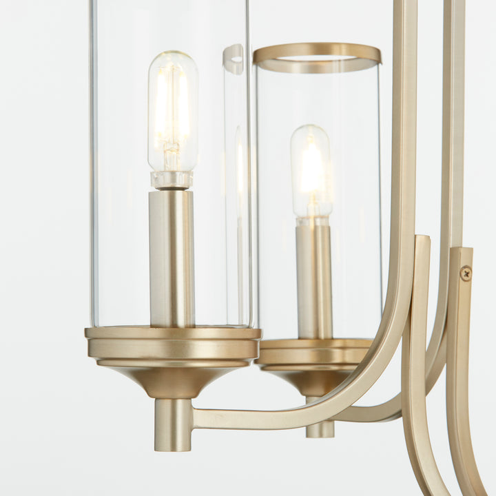 Quorum Collins 6044-4-80 Chandelier Light - Aged Brass