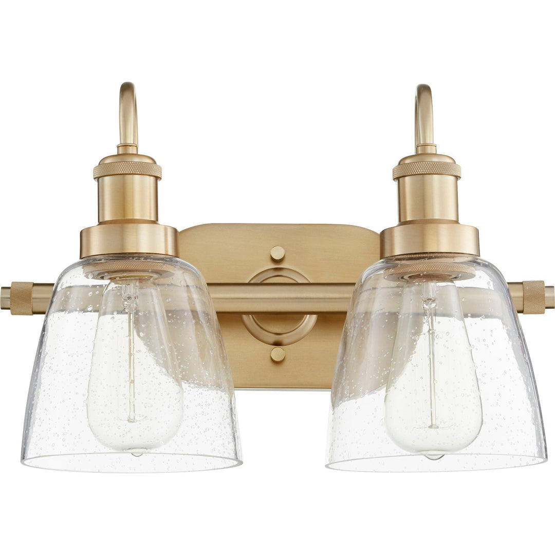 Quorum 508 Vanities 508-2-80 Bath Vanity Light 18 in. wide - Aged Brass