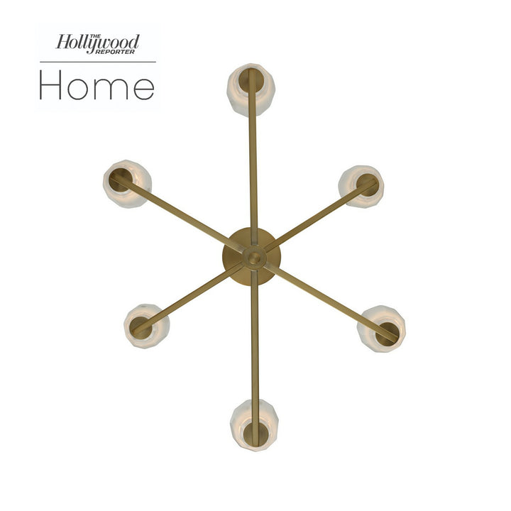 Kalco June 511570WB Chandelier Light - Winter Brass