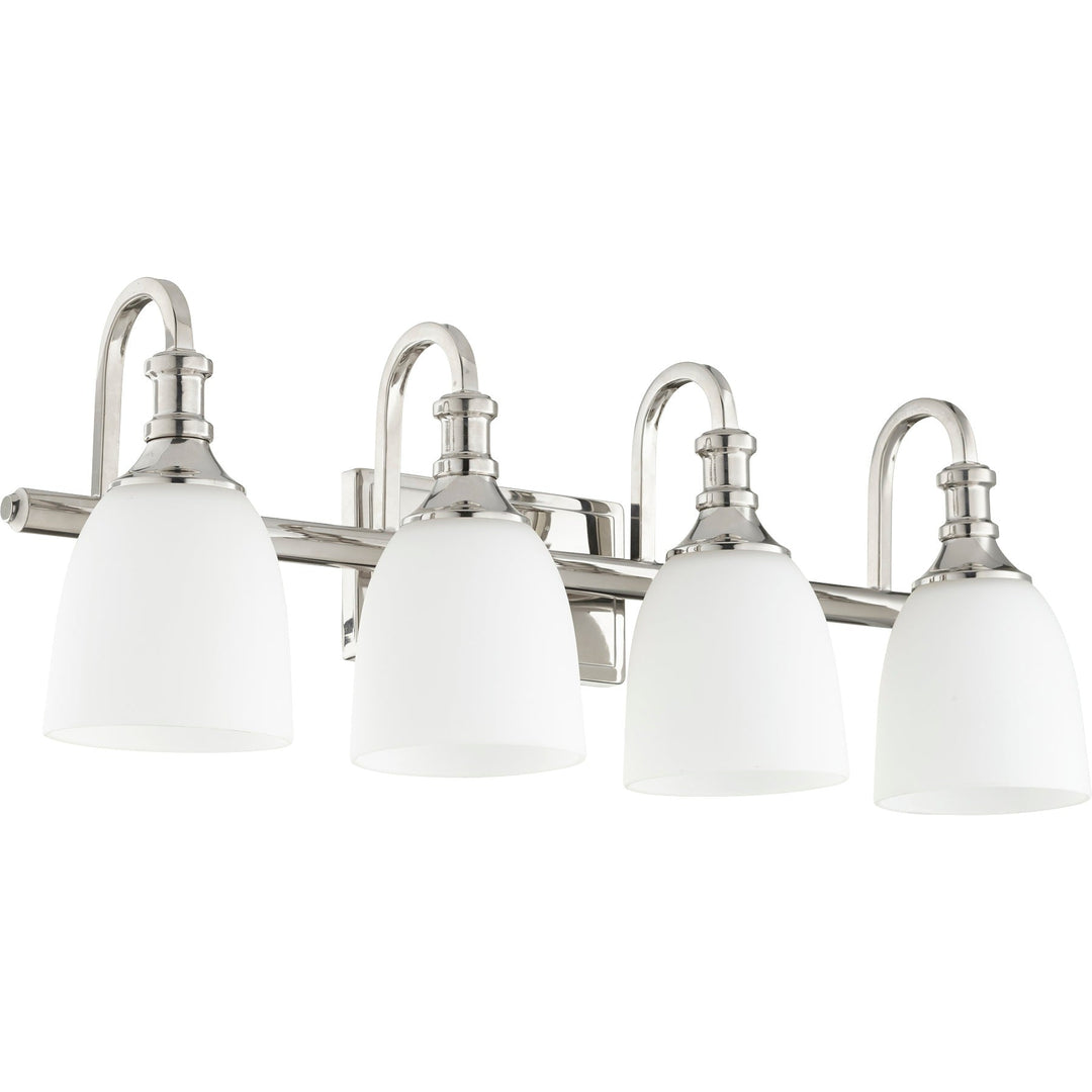 Quorum Richmond 5011-4-62 Bath Vanity Light 28 in. wide - Polished Nickel