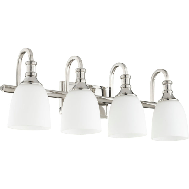 Quorum Richmond 5011-4-62 Bath Vanity Light 28 in. wide - Polished Nickel