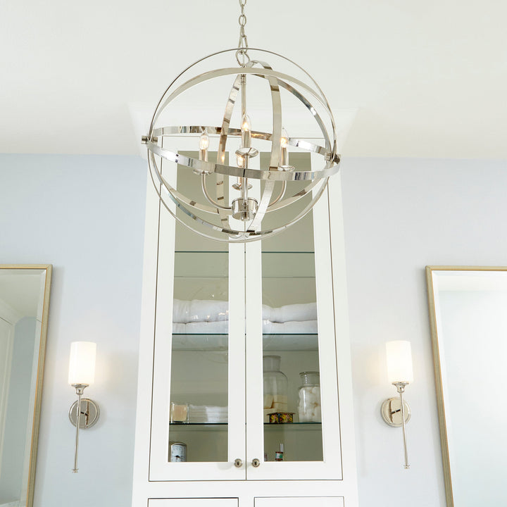 Quorum Celeste 6009-4-62 Chandelier Light - Polished Nickel