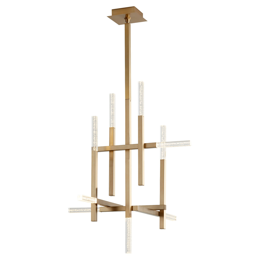 Oxygen Atlantis 3-636-40 Chandelier Light - Aged Brass