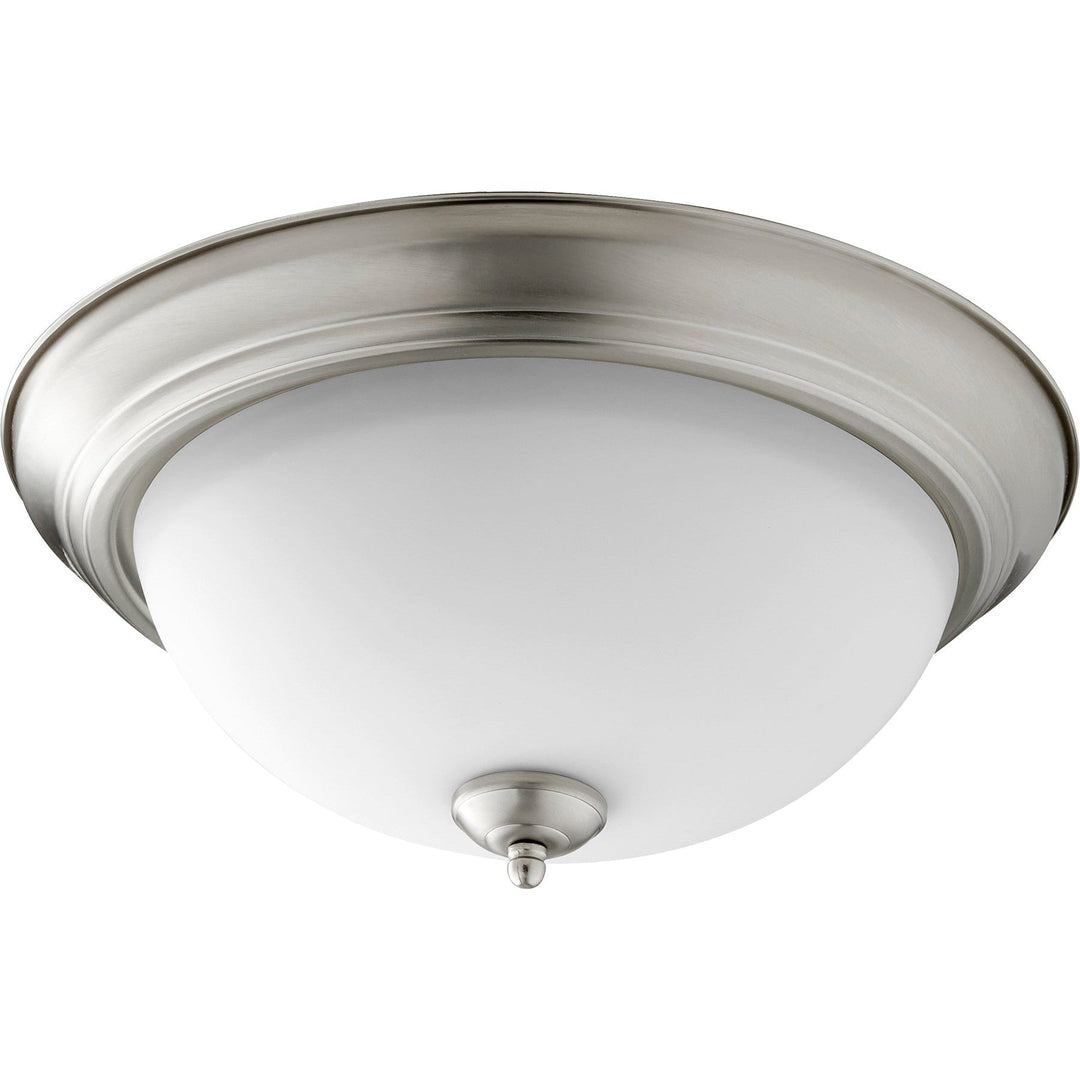 Quorum 3063 Ceiling Mounts 3063-15-65 Ceiling Light - Satin Nickel W/ Satin Opal