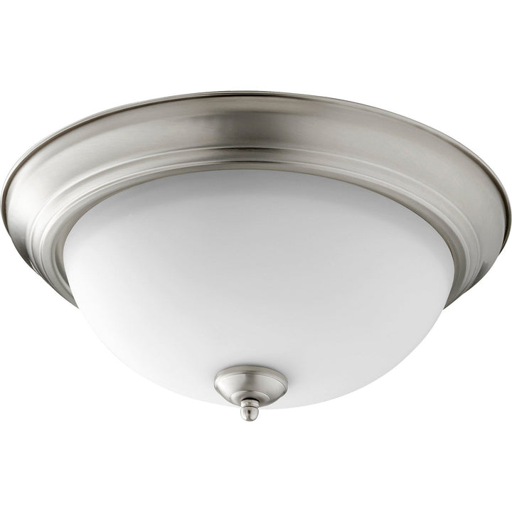 Quorum 3063 Ceiling Mounts 3063-15-65 Ceiling Light - Satin Nickel W/ Satin Opal